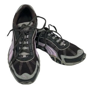 Puma Trail Running Shoes Black Gray Purple Size 5